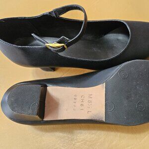 Black Leather Dancing Shoes